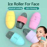 Ice Cube Facial Roller Silicone Skin Care Tool for Pore Shrinking - None