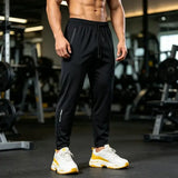 Ice Silk Plus Size Men Sweatpants Lightweight Stretch Daily Commute