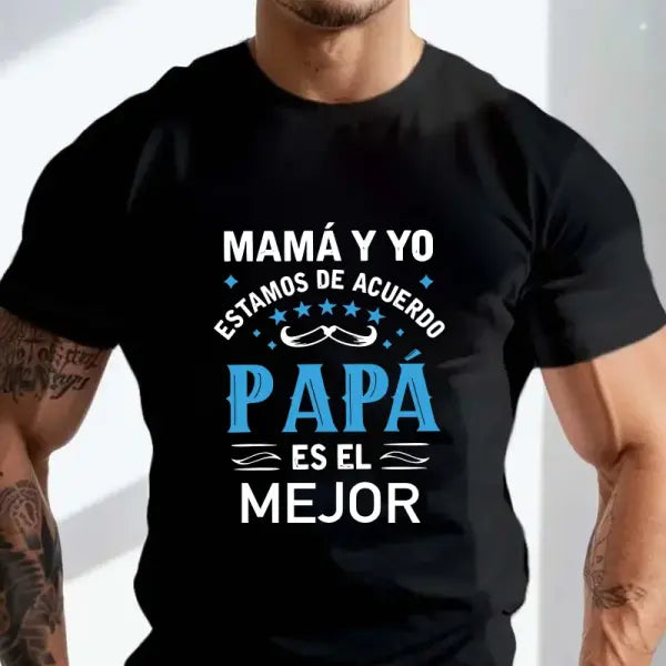 If Dad Can’t Fix It We’re Screwed T-Shirt – Retro Spanish Papa Gift Men’s Casual Motorcycle Tee - black5 / XXXL