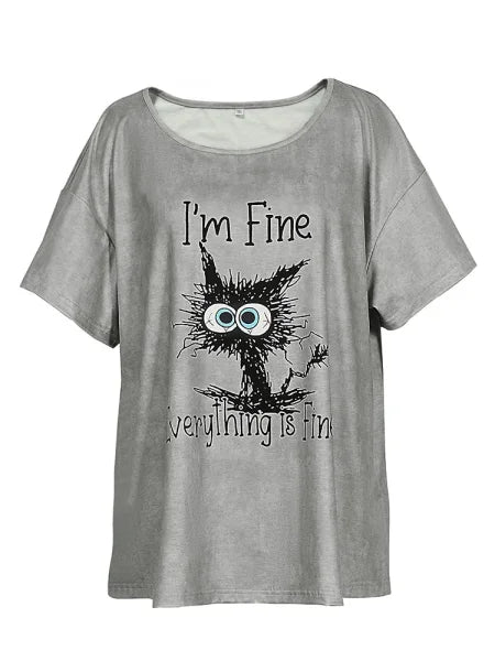 Ii Elasticity Animal Print Loose Fit Casual Wear for Women - Himpall