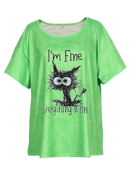 Ii Elasticity Animal Print Loose Fit Casual Wear for Women - Himpall