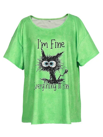 Ii Elasticity Animal Print Loose Fit Casual Wear for Women - Himpall