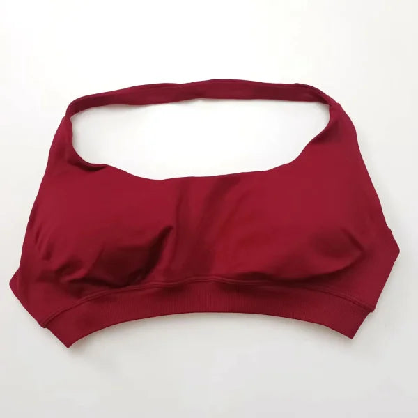 Impact Sports Bra for Women – Seamless Halter Top with High Support & Open Back for Yoga and Gym