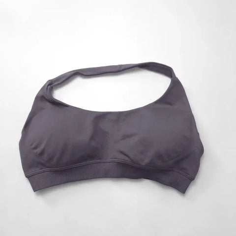 Impact Sports Bra for Women – Seamless Halter Top with High Support & Open Back for Yoga and Gym