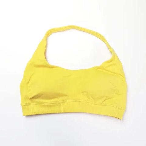 Impact Sports Bra for Women – Seamless Halter Top with High Support & Open Back for Yoga and Gym
