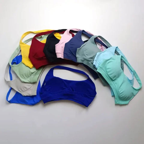 Impact Sports Bra for Women – Seamless Halter Top with High Support & Open Back for Yoga and Gym