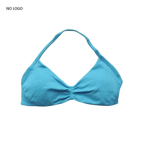 Impact Sports Bra – Strappy Backless Yoga Gym Bra with Removable Cups for Women - Blue Peafowl / S