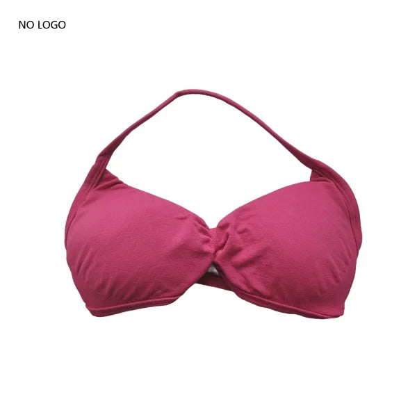 Impact Sports Bra – Strappy Backless Yoga Gym Bra with Removable Cups for Women - Wild Berry / L