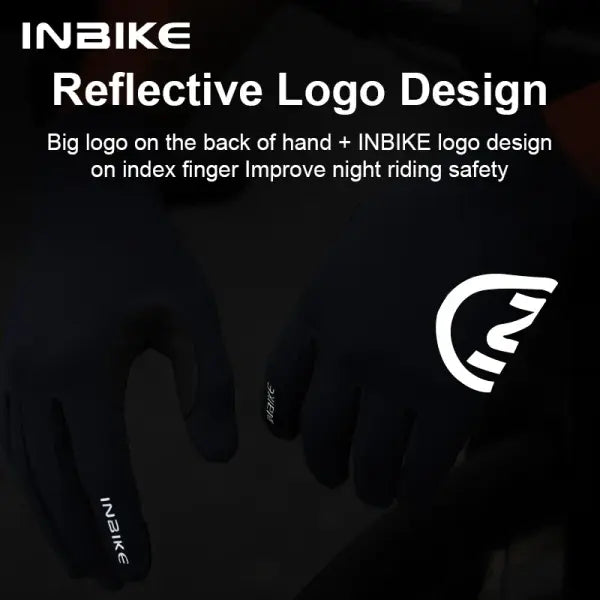 Winter Fleece Cycling Gloves Polyester Elastane for Road Bike