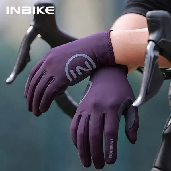 Winter Fleece Cycling Gloves Polyester Elastane for Road Bike