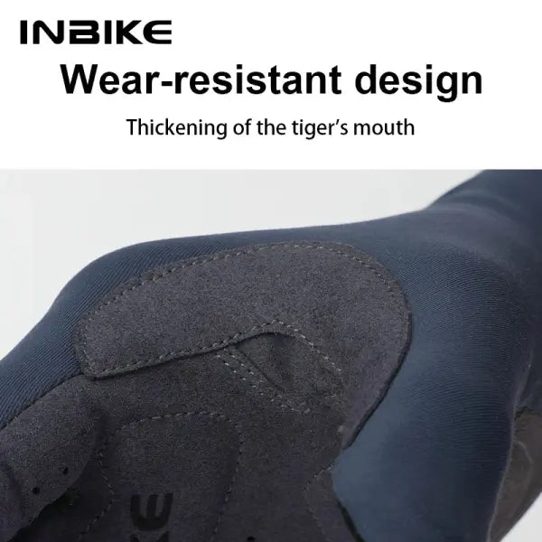 Winter Fleece Cycling Gloves Polyester Elastane for Road Bike