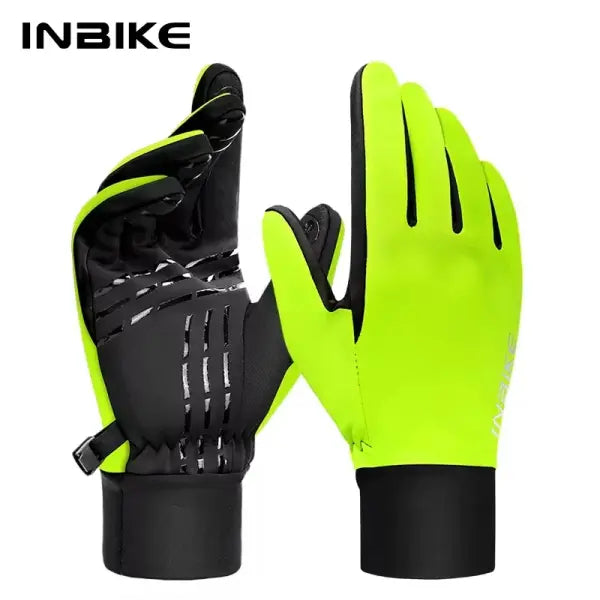 INBIKE winter cycling gloves fleece waterproof thermal