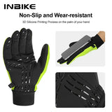 INBIKE winter cycling gloves fleece waterproof thermal
