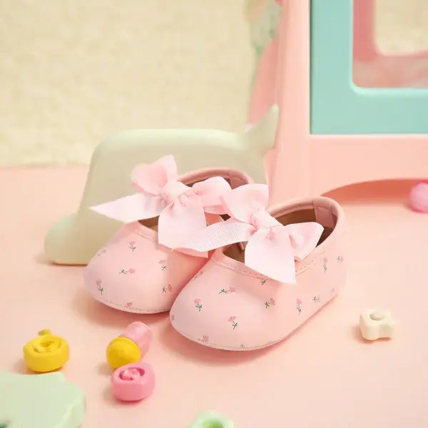 Infant Baby Boys Girls Sandals Summer Baby Wedding Dress Flat Shoes Newborn Crib Shoes First Walkers Prewalkers Shoes