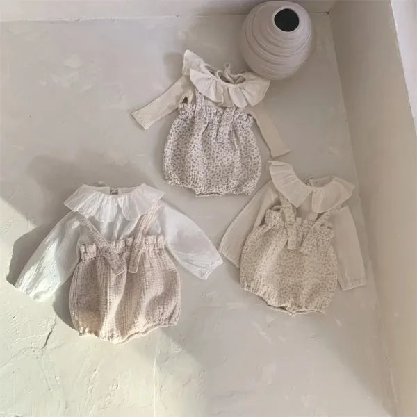 Infant Baby Romper – Toddler Cotton Floral Overalls for Boys & Girls - Himpall