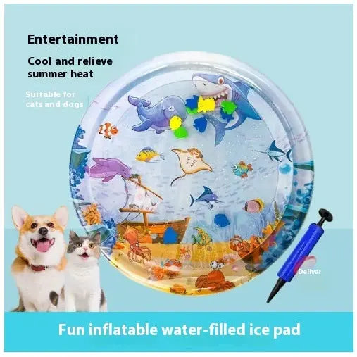 Inflatable water injection cooling pet water mat for summer - Ice pad large size / 1PCS - None