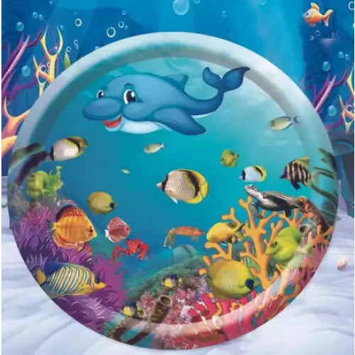Inflatable water injection cooling pet water mat for summer - Ocean World 100cm / 1PCS - None