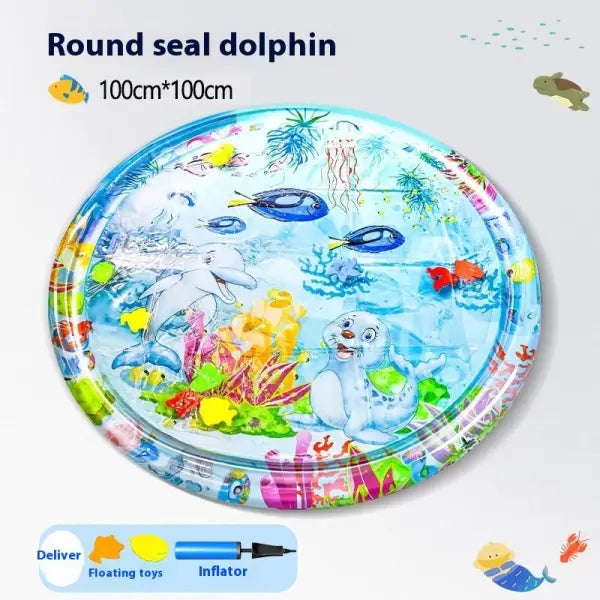 Inflatable water injection cooling pet water mat for summer - Seal Dolphin 100cm / 1PCS - None