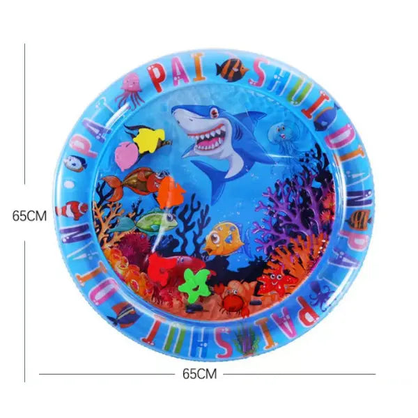 Inflatable water injection cooling pet water mat for summer - Shark Pirate Ship 65cm / 1PCS - None