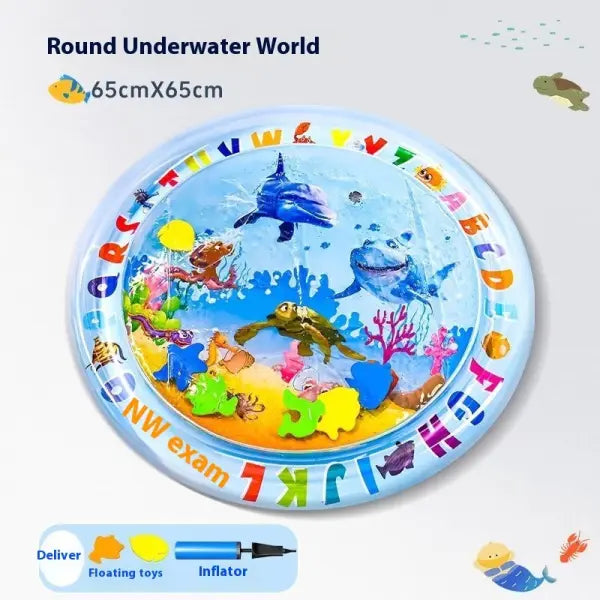 Inflatable water injection cooling pet water mat for summer - Undersea World 65cm / 1PCS - None