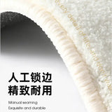 Modern minimalist short pile floor mat polyester for living room