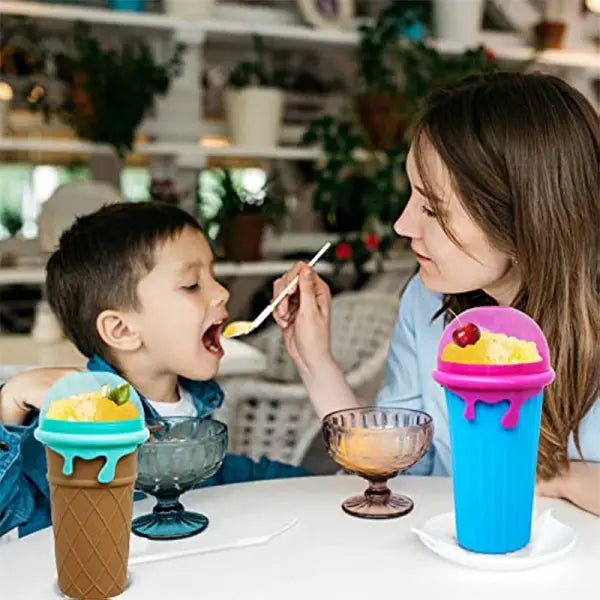 Instant Slushy and Frozen Drink Maker Squeeze Cup
