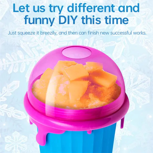 Instant Slushy and Frozen Drink Maker Squeeze Cup