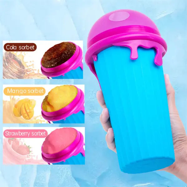 Instant Slushy and Frozen Drink Maker Squeeze Cup