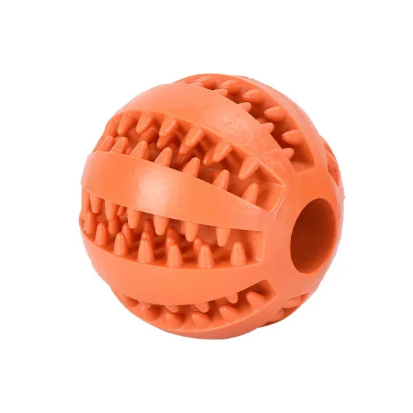 Interactive Dog Toy Ball for Chewing and Treat Feeding in Rubber - Himpall