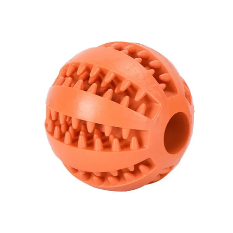 Interactive Dog Toy Ball for Chewing and Treat Feeding in Rubber - Himpall