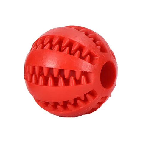 Interactive Dog Toy Ball for Chewing and Treat Feeding in Rubber - Himpall