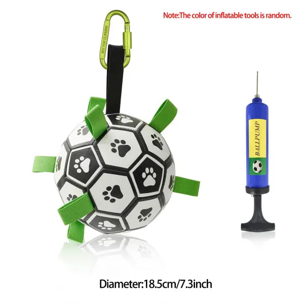 Interactive Inflatable Soccer Ball for Dogs – Outdoor Training Toy for Large Dogs & Border Collies - C1
