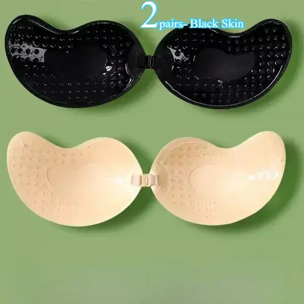 Invisible Push Up Bra for Women Backless Strapless Bra Seamless Front Closure Bralette Underwear Silicone Self-Adhesive