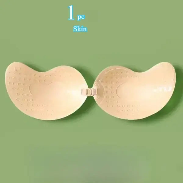 Invisible Push Up Adhesive Bra Silicone Seamless Front Closure Support - 1pc- Skin