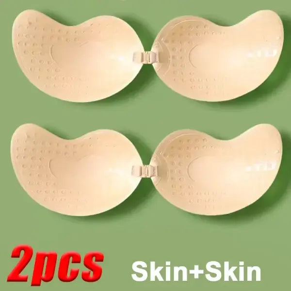 Invisible Strapless Adhesive Stick Bra Strapless Push Up Bras Women Lingerie Seamless Silicone Nipple Covers Bralette