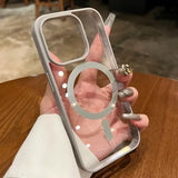 iPhone Series Compatible MagSafe Case Transparent Clear Luxury Protection