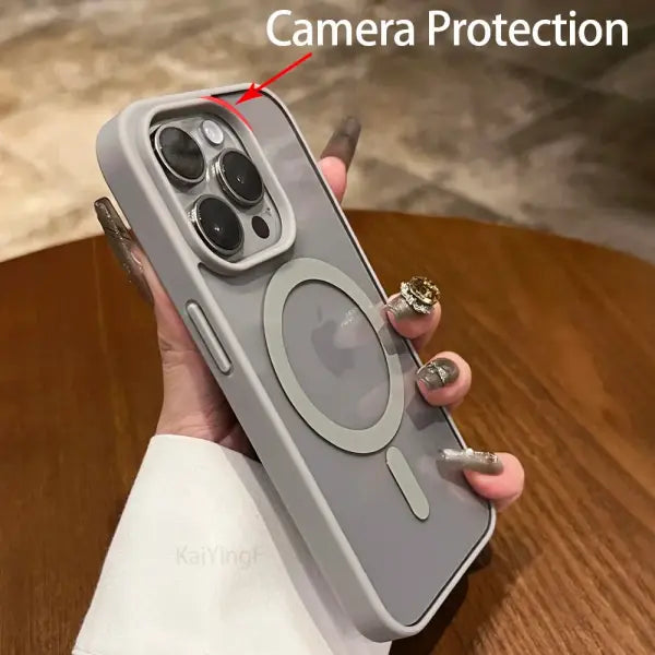 iPhone Series Compatible MagSafe Case Transparent Clear Luxury Protection