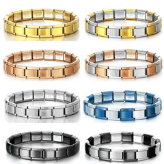 Italian Charm Bracelet DIY 9mm Stainless Steel Basic Chain – Universal Modular Gift - Himpall