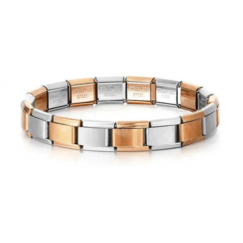 Italian Charm Bracelet DIY 9mm Stainless Steel Basic Chain – Universal Modular Gift - Himpall