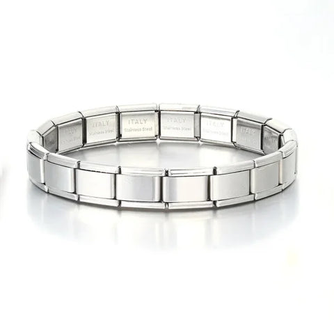 Italian Charm Bracelet DIY 9mm Stainless Steel Basic Chain – Universal Modular Gift - Himpall