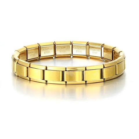 Italian Charm Bracelet DIY 9mm Stainless Steel Basic Chain – Universal Modular Gift - Himpall