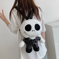 Jack Skellington Plush Backpack for Halloween Candy and Kids - Himpall