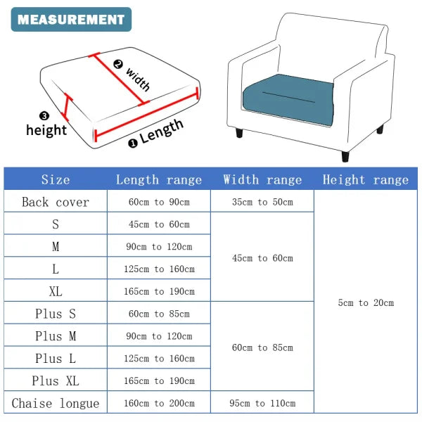 Jacquard Twill Sofa Slipcover - Elastic Furniture Protector