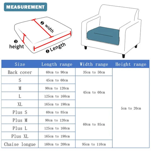 Jacquard Twill Sofa Slipcover - Elastic Furniture Protector
