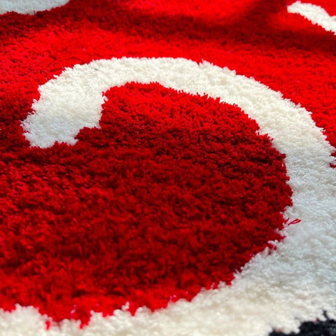 Japanese Anime Red Cloud Rug