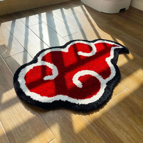 Japanese Anime Red Cloud Rug