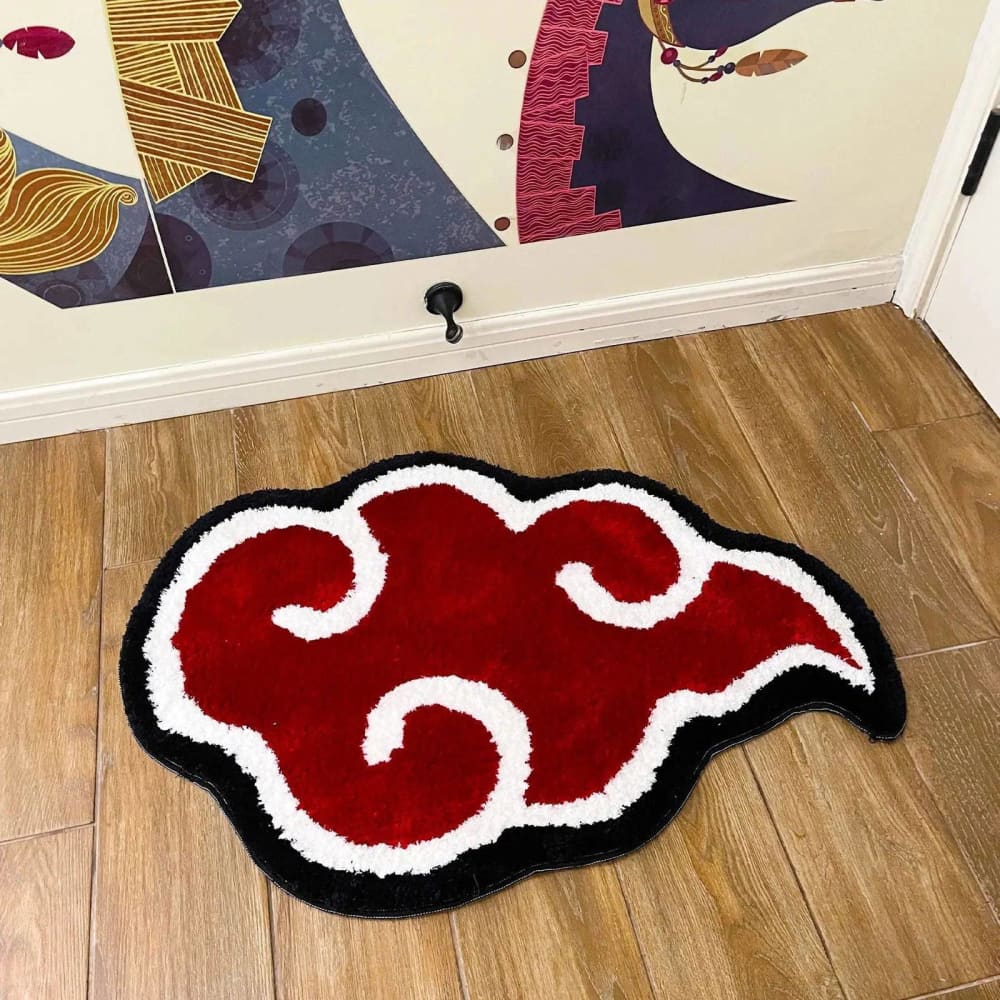 Japanese Anime Red Cloud Rug - Red / 60X42 CM Small