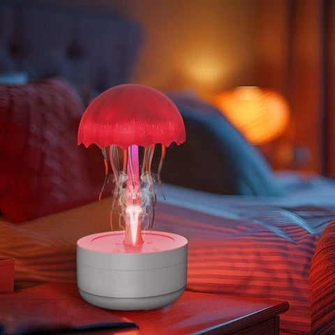 Jellyfish Humidifier Fragrance Diffuser – Colorful Night Light & Heavy Fog - White