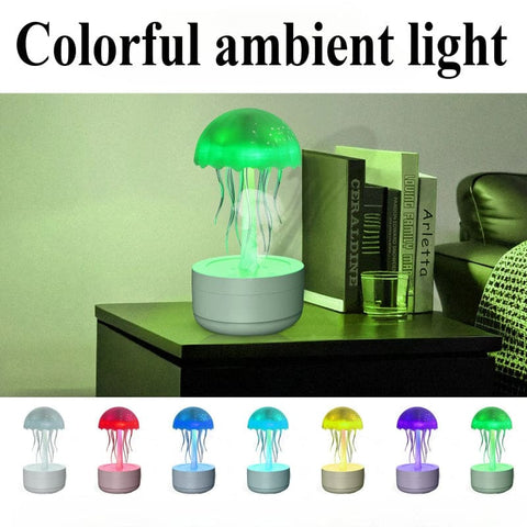 Jellyfish Humidifier Fragrance Diffuser – Colorful Night Light & Heavy Fog - White