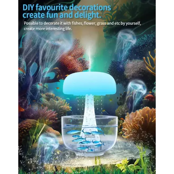 Jellyfish Ultrasonic Raindrop Humidifier for Home Environment - Humidifier